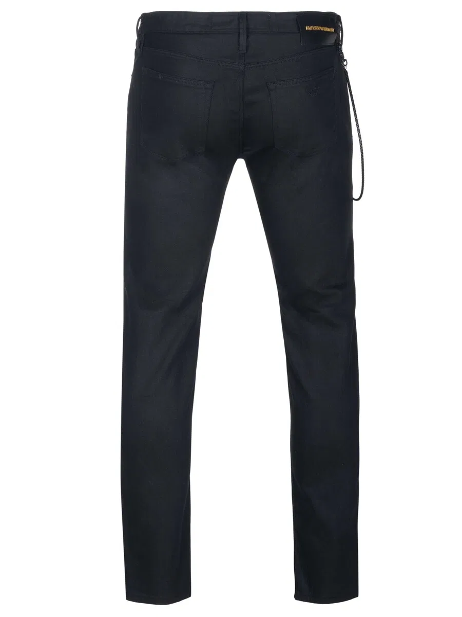 Джинсы Emporio Armani Regular, черные — фото 2