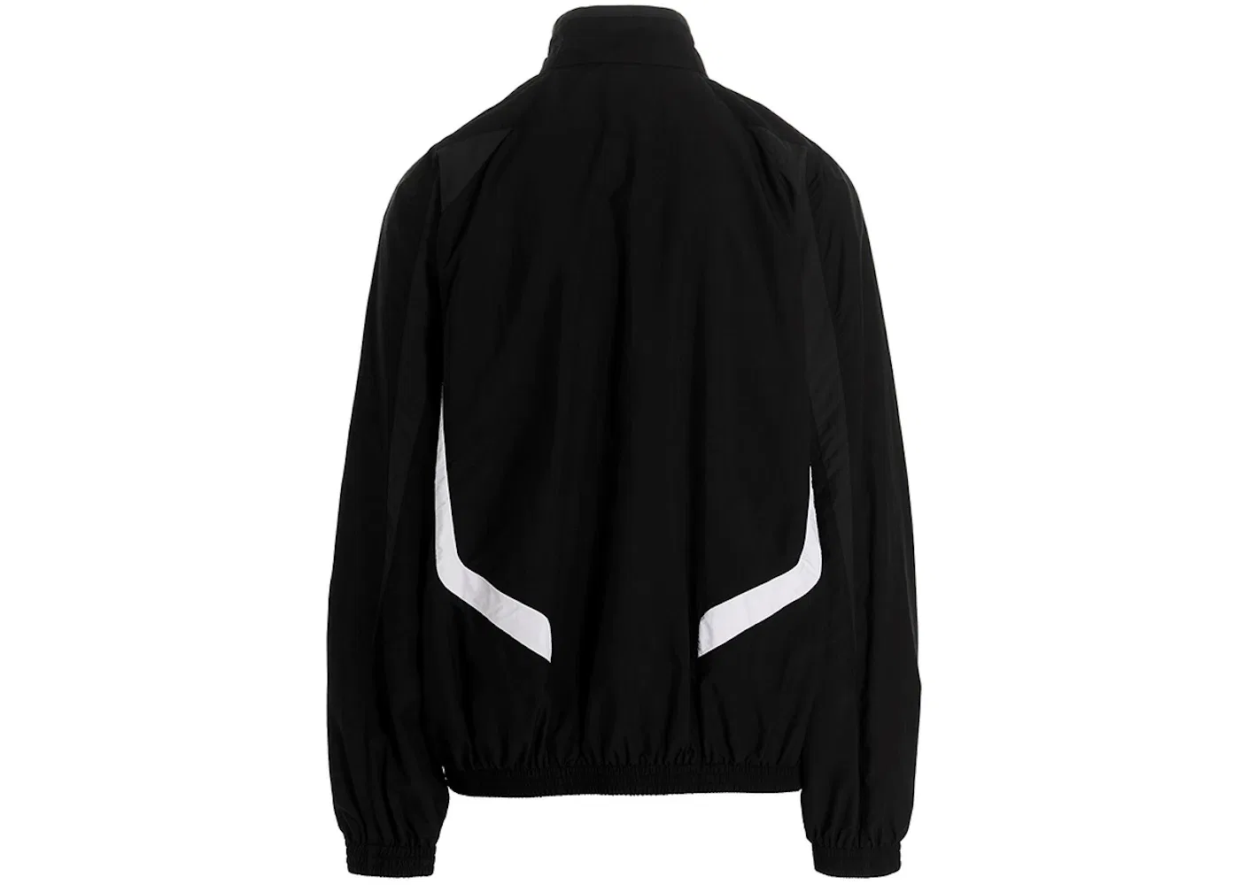 Мужская куртка с принтом Balenciaga 3B Sports Icon Track Jacket, Black/White — фото 2
