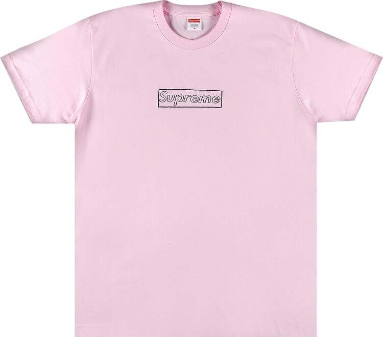 

Футболка Supreme x KAWS Chalk Logo Tee 'Light Pink', розовый