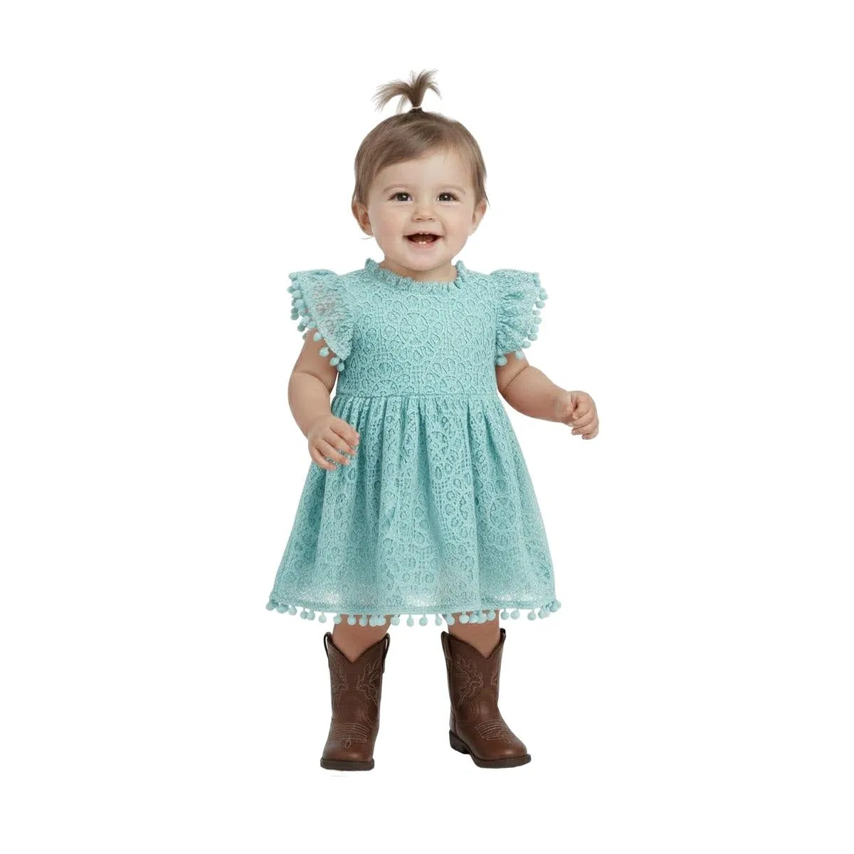 Детское платье для девочек кружевное 2Bunnies, Mint Green