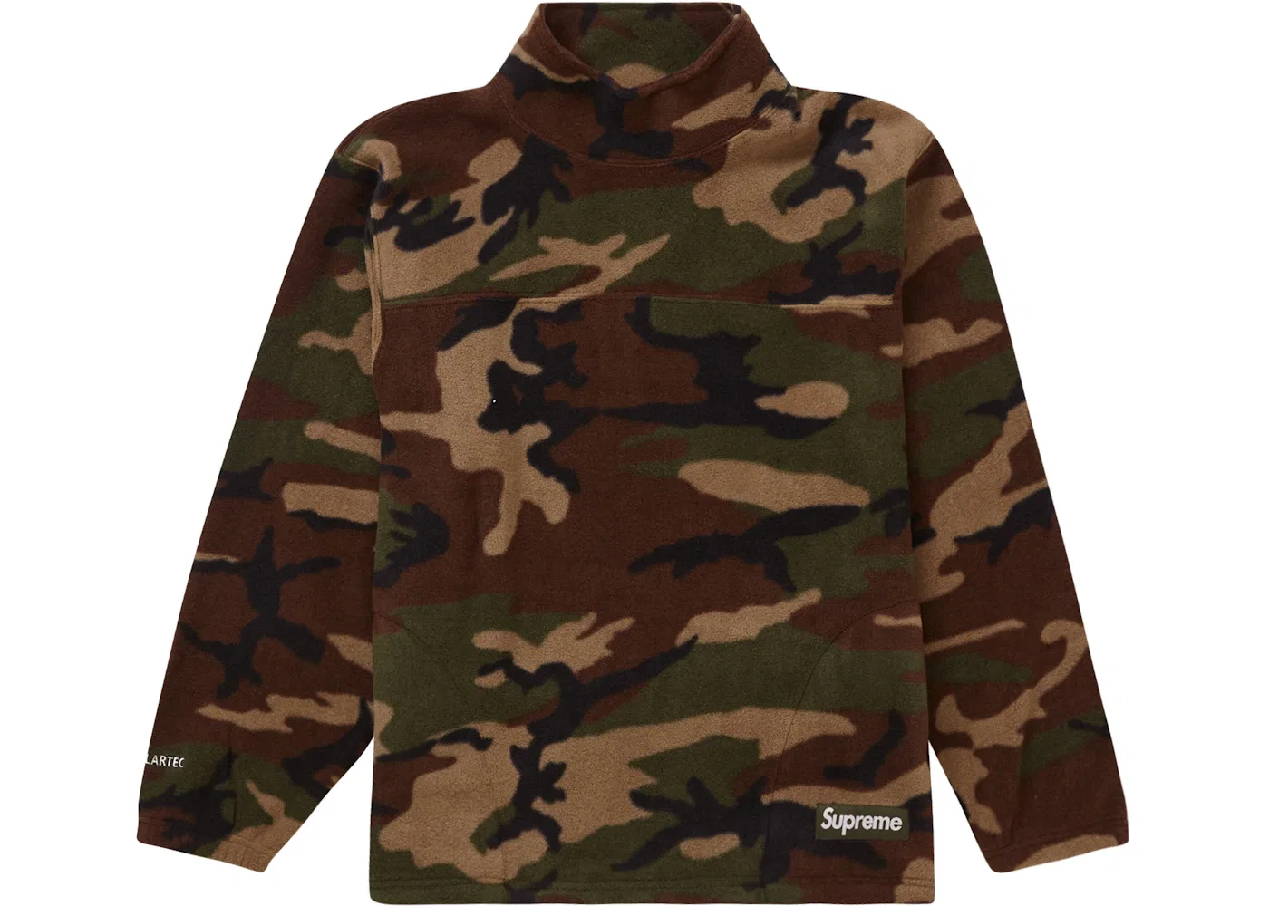 Мужской пуловер с высоким воротом Polartec Mock Neck Pullover Supreme, цвет Woodland Camo