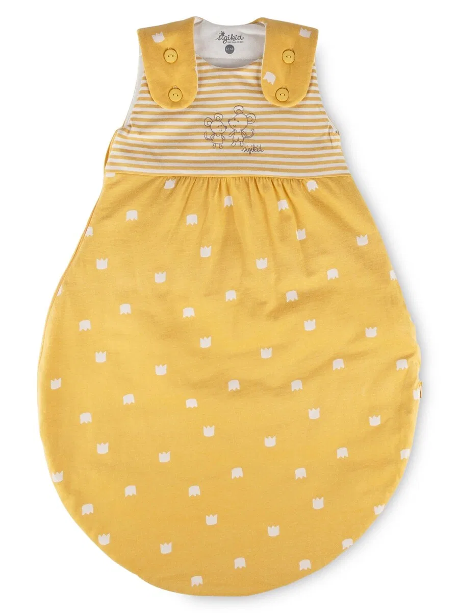 Спальный мешок SIGIKID 'Schlafsack wattiert Classic Baby' желтого цвета
