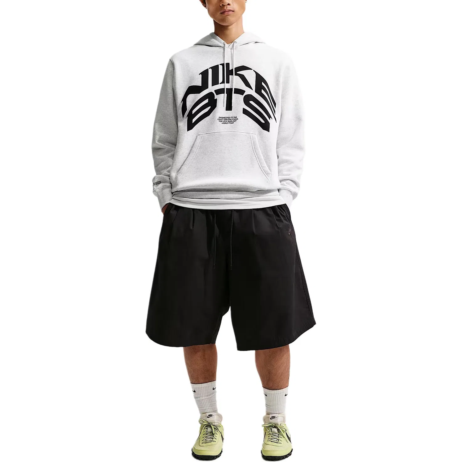 Мужская худи Nike X BTS, Цвет Birch Heather — фото 3