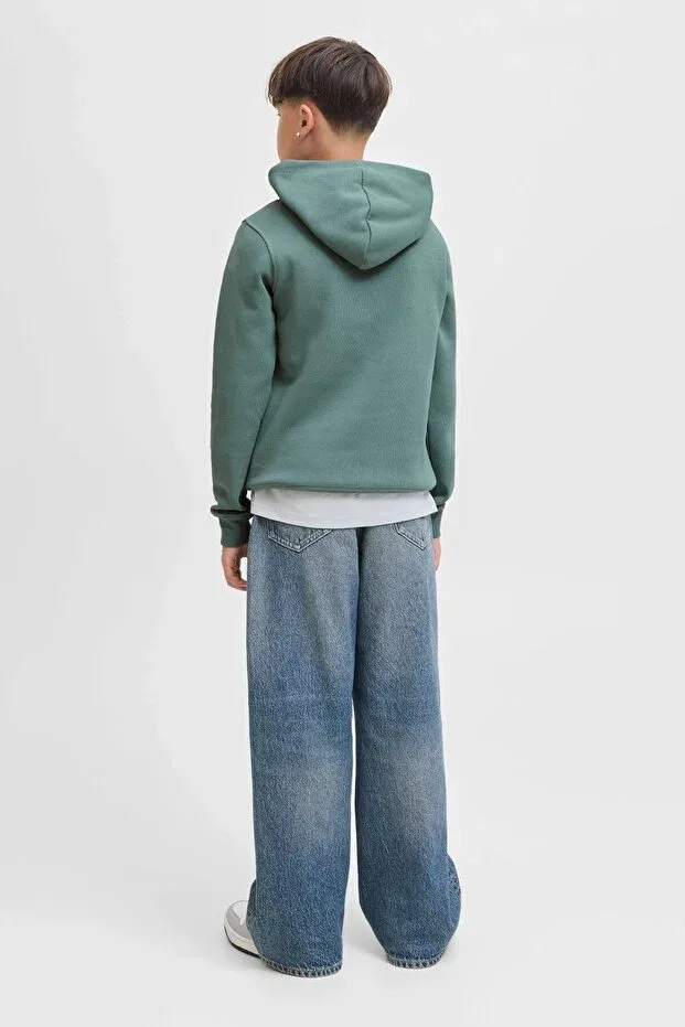 Детские свитшот для девочек с принтом Jprblubaron Jack & Jones, Blue — фото 2