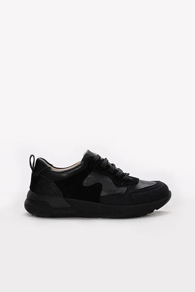 Детские повседневные туфли для мальчиков кожаные 316xa3498 Fast Step, Black