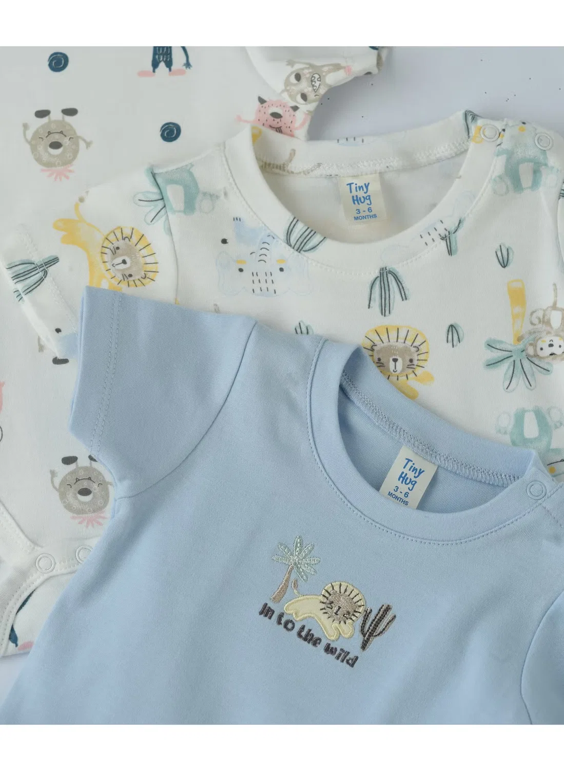 Боди-комбинезон для новорожденных мальчиков комплект из 3 предметов Tiny Hug, мультиколор — фото 4