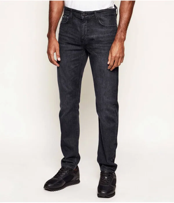 Мужские джинсы slim fit Delaware BOSS, черный — фото 3