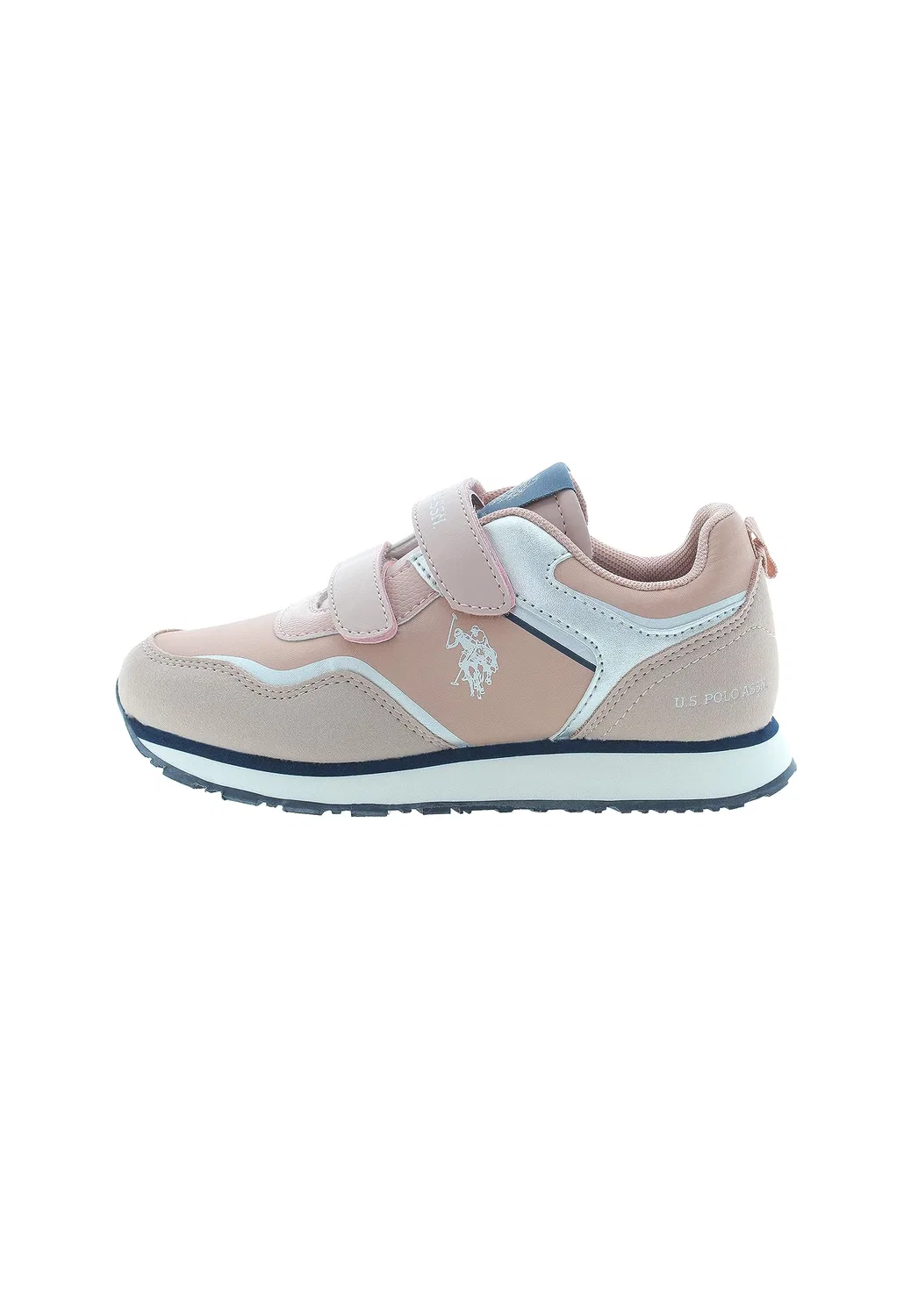 Детские кроссовки для девочек на липучке NOBIK009K/CNH3 U.S. POLO ASSN., Rosa