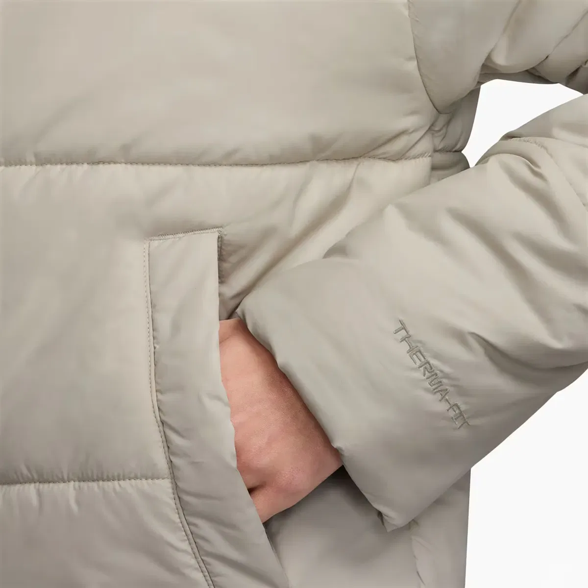 Женская куртка-пуховик с синтетическим наполнителем Sportswear Classic Puffer Nike, Gris — фото 3