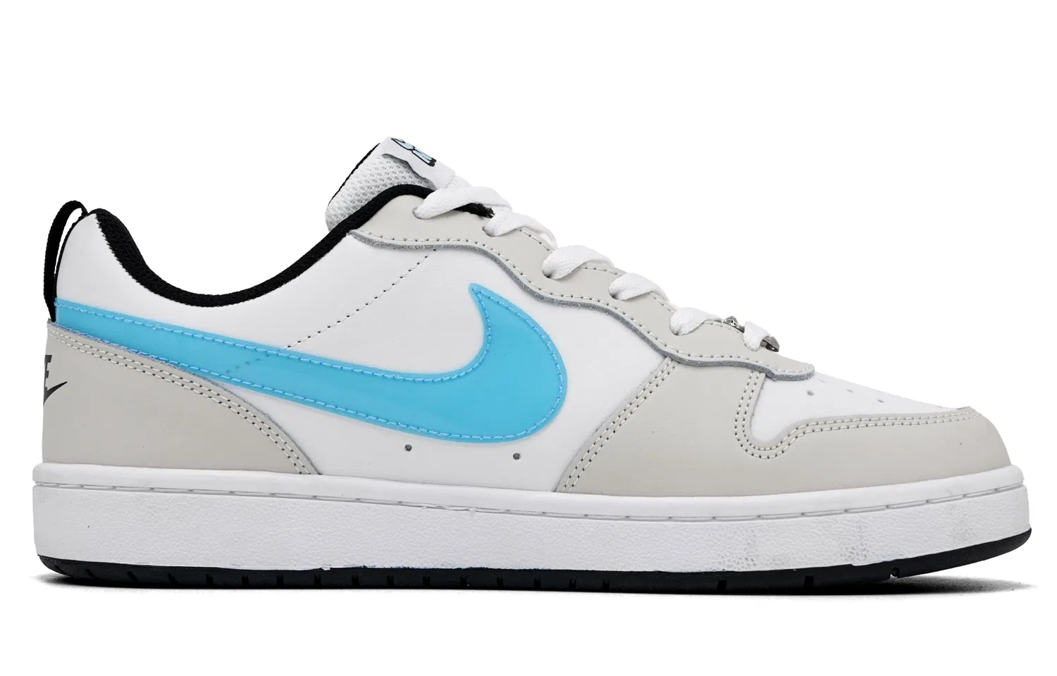 Кроссовки для скейтбординга Court Borough Kids, Nike, White Gold — фото 3