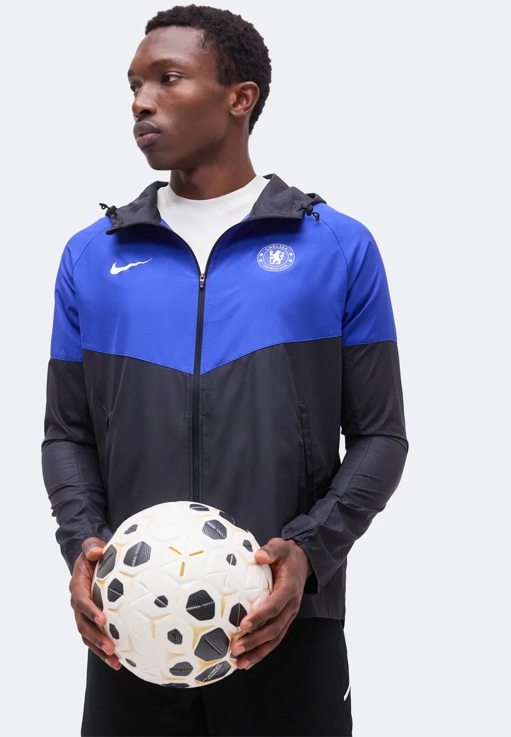 Куртка-Ветровка футбольного клуба «Челси» Nike Performance, Pitch Blue/Bright Blue/White — фото 4