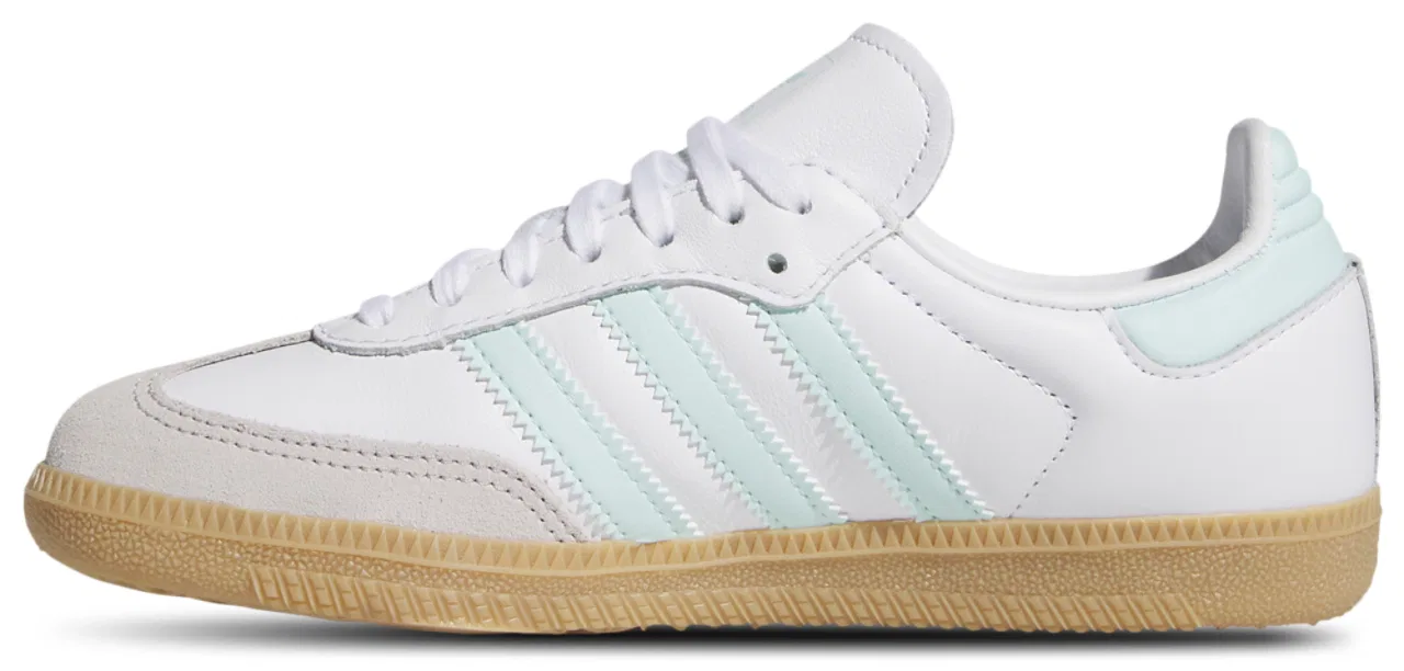 Кроссовки для мальчиков Samba Adidas, цвет Gum/Semi Flash Aqua/White — фото 2