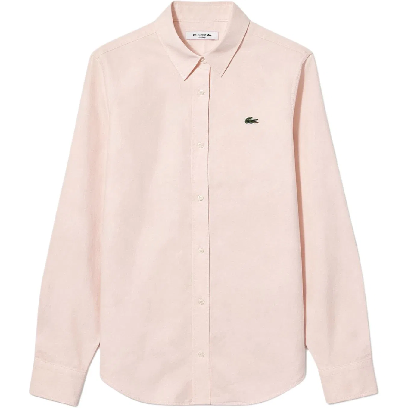 Женская рубашка с отложным воротником LACOSTE, Cream Apricot/N6I