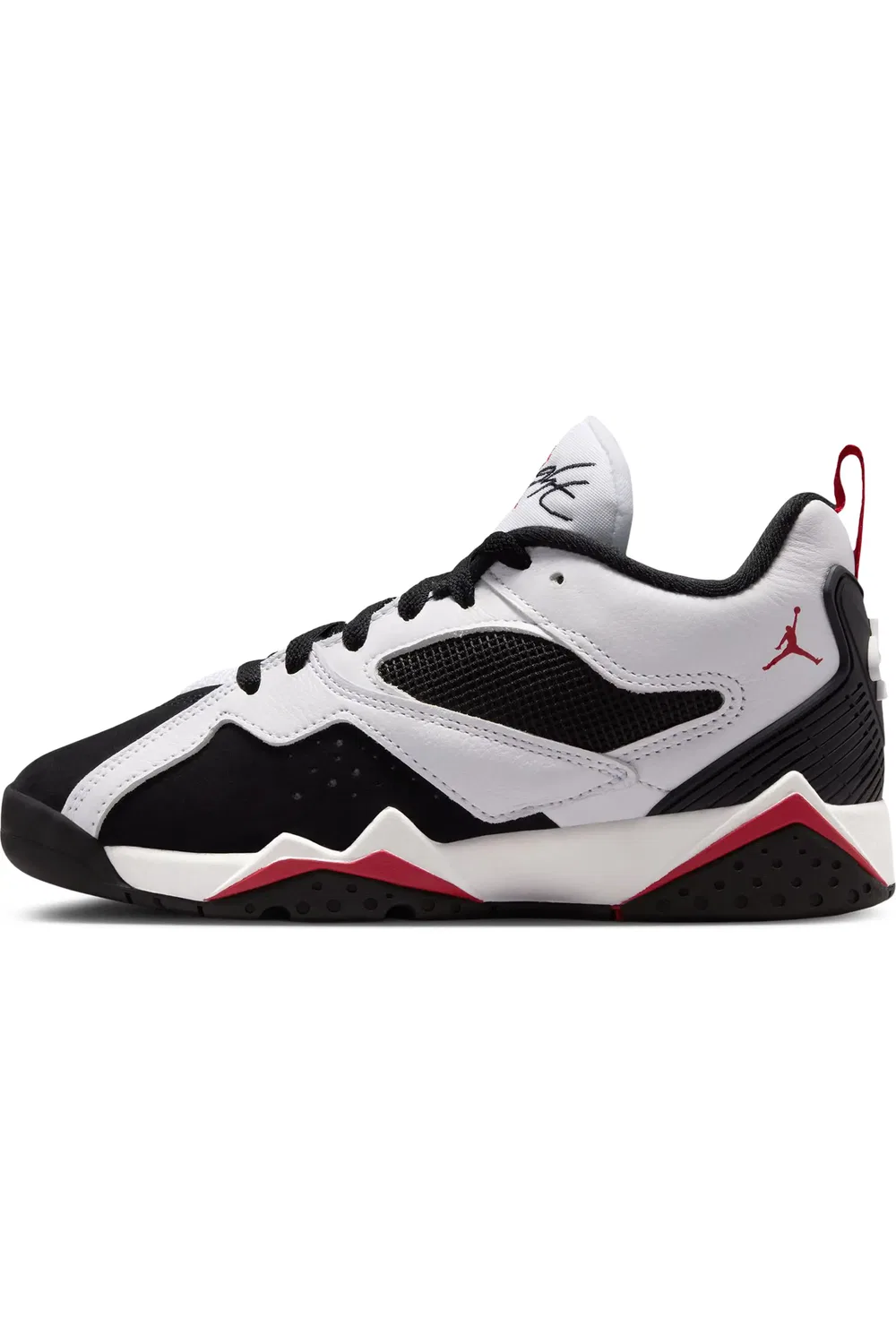 Кроссовки детские баскетбольные низкие Jordan 7 RM, White/Gym Red/Black — фото 2