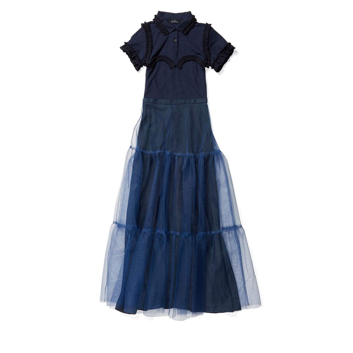 

Платье rokh, Frill Polo Dress w/ Tulle Skirt