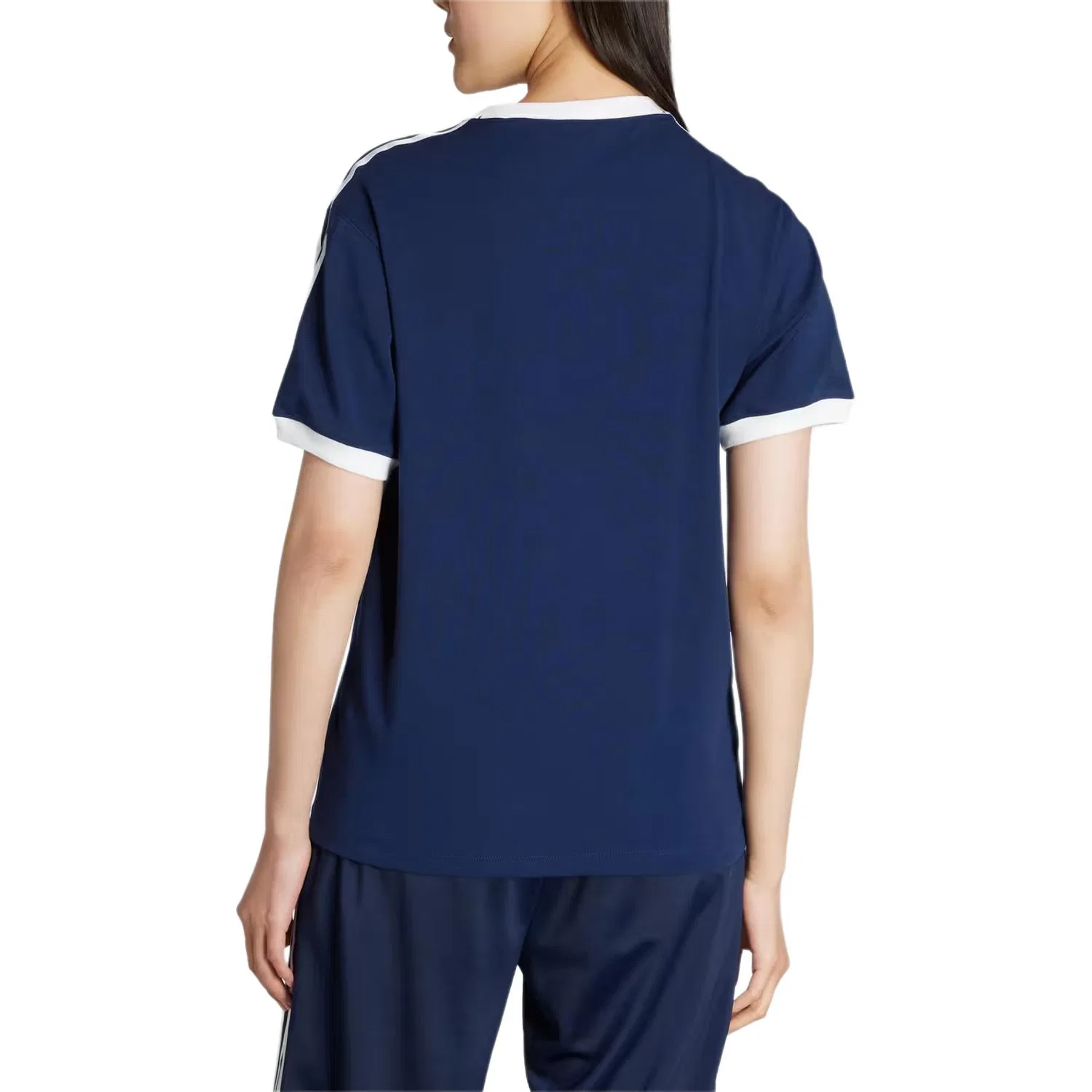 Женская футболка с логотипом Adidas Originals, Midnight Indigo — фото 4