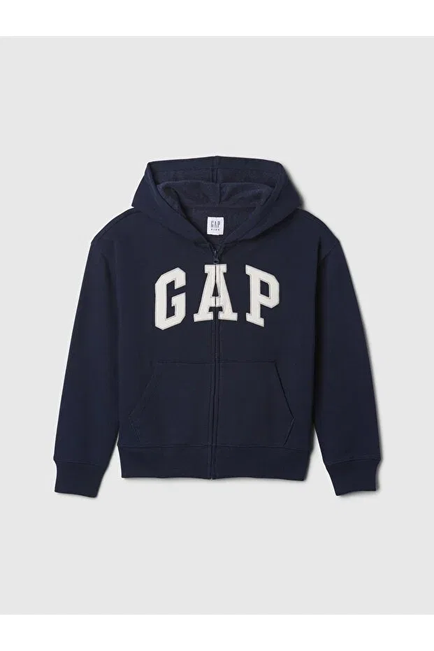 Детское худи для мальчиков с принтом Gap, Navy Blue-001
