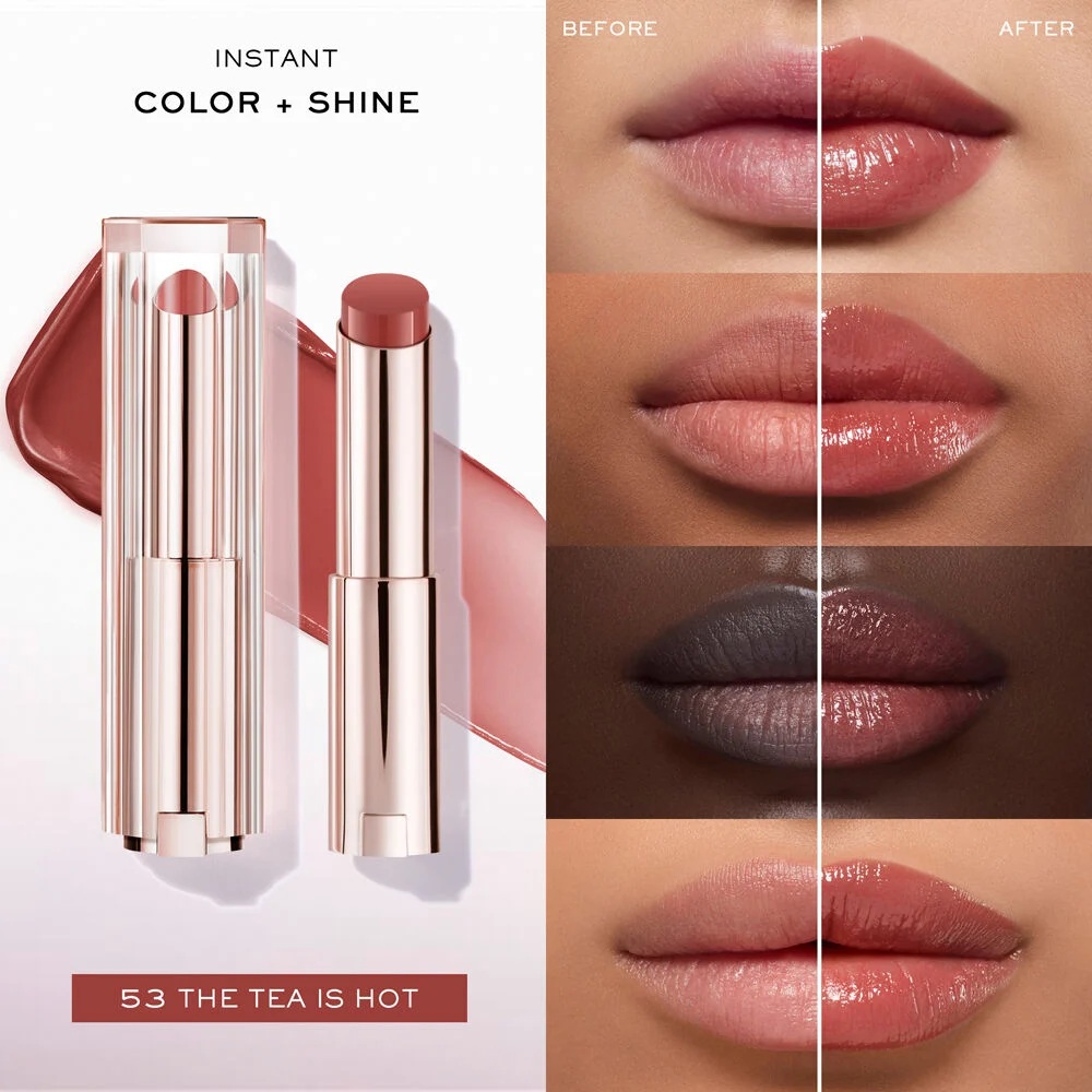 Увлажняющий бальзам для губ Lancome Lip Idole Squalane-12 Butterglow, 53 The Tea is Hot, 3 г — фото 4