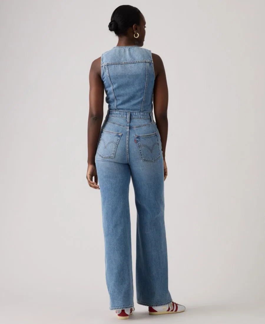 Джинсовый комбинезон с широкими штанинами Premium Women's Wide-Leg Denim Jumpsuit Levi's, Own It Jumpsuit — фото 3