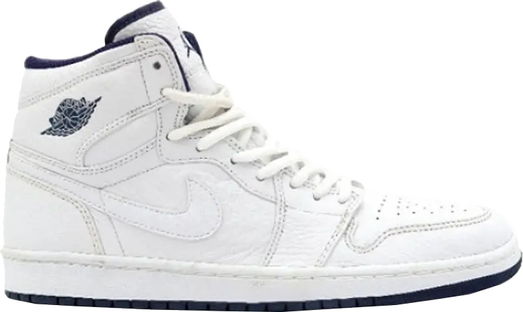 

Кроссовки Air Jordan 1 Retro CO.JP White Navy 2001, белый, Белый;серый, Кроссовки Air Jordan 1 Retro CO.JP White Navy 2001, белый