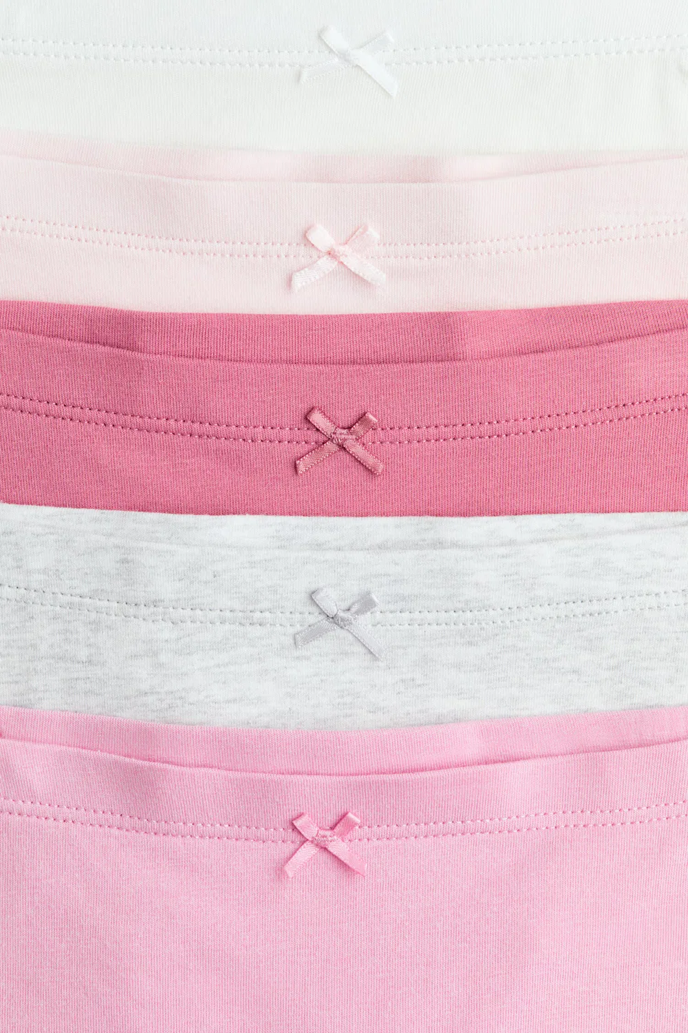 Набор из 5 хлопковых боксерских трусов H&M, Rosa/Cremefarben — фото 2