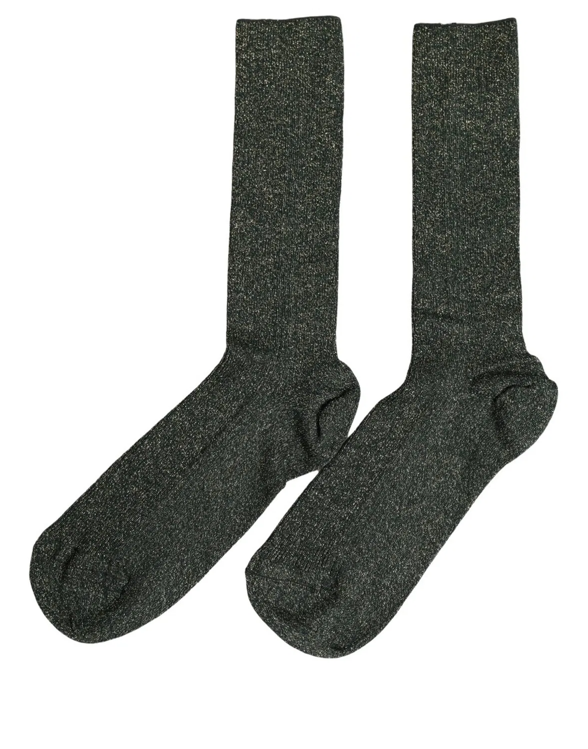 Женские носки с блестящим металлическим дизайном Mid Calf Dolce & Gabbana, Dark Green — фото 2
