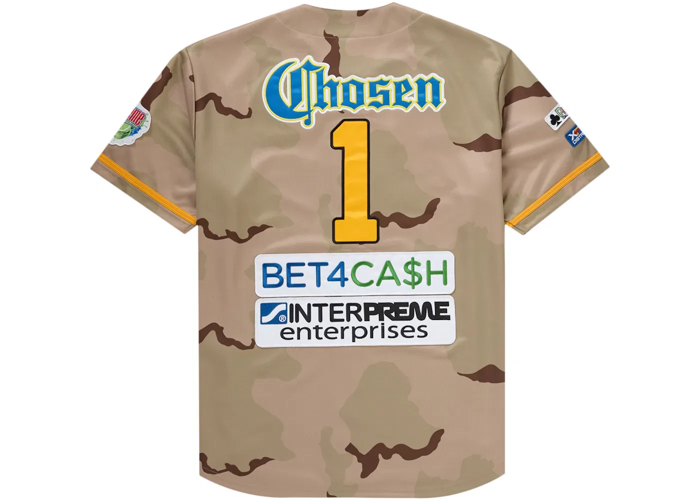 Мужская бейсбольная джерси с принтом Supreme Chosen One Jersey, Desert Camo — фото 2
