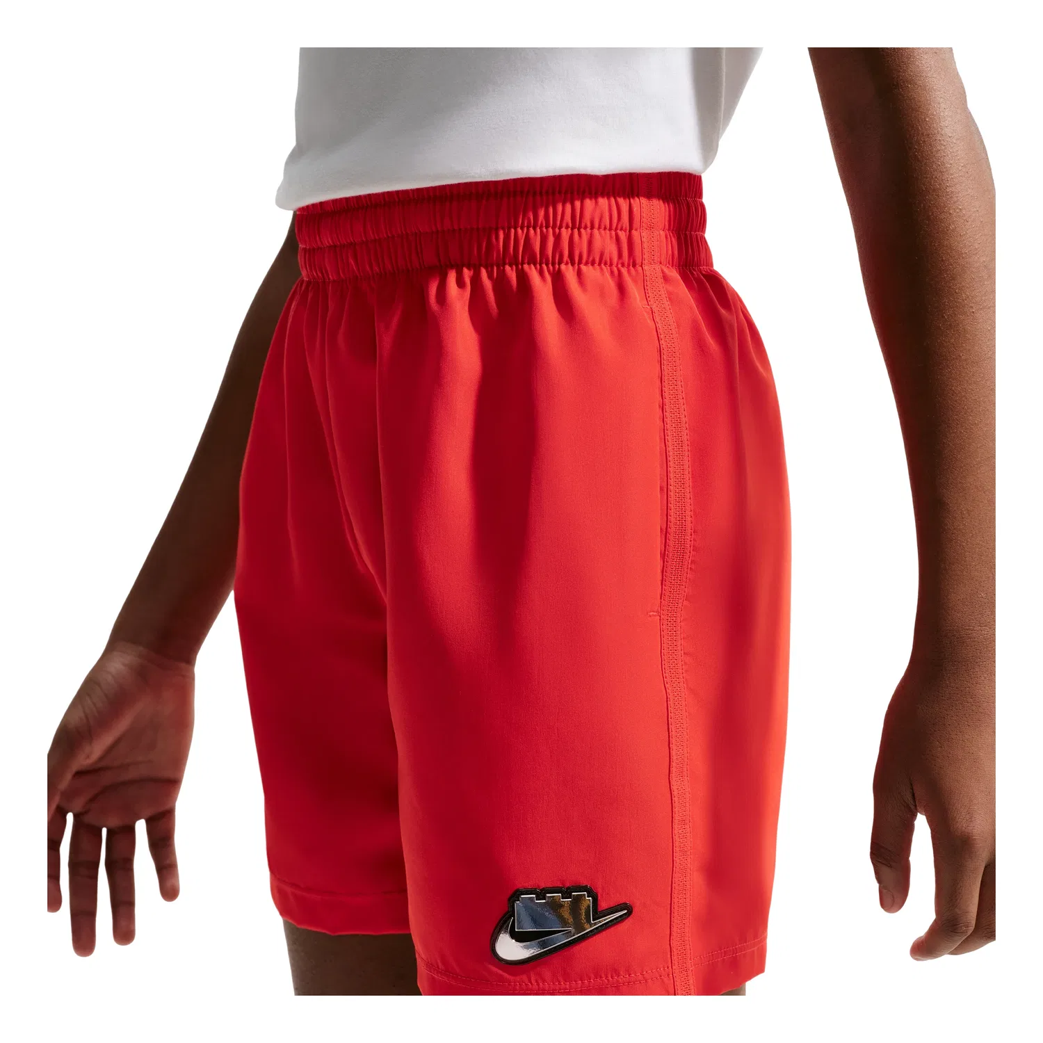 Детские шорты с принтом Nike x LEGO Collection Rush Red, красный