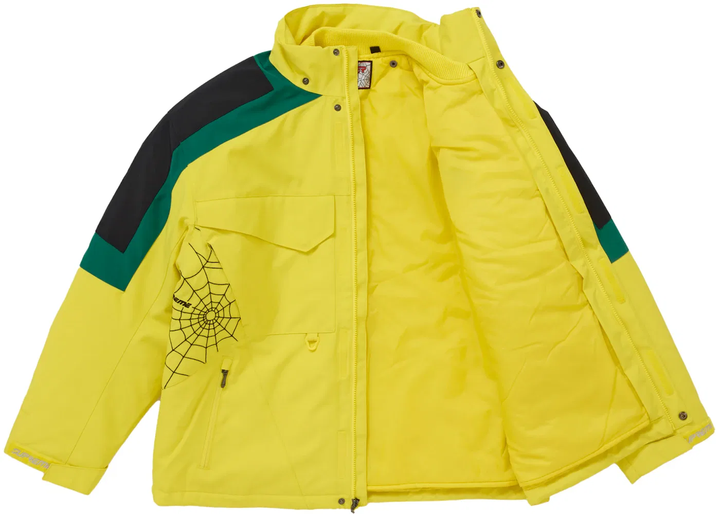 Мужская куртка техническая Supreme Spyder Jacket, Yellow — фото 4