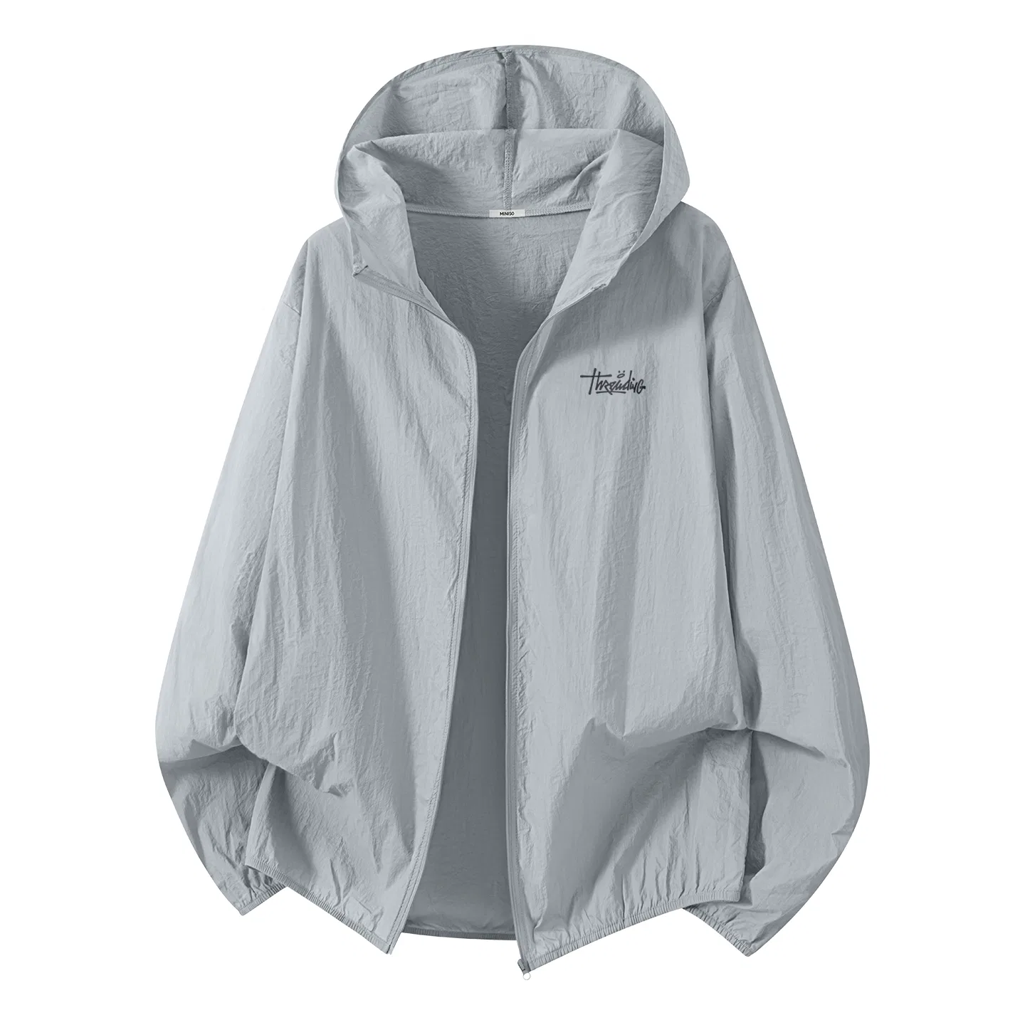 Детская ветровка с хлопковой подкладкой MINISO, Color: [Super-Light 0 Sensations]Light Gray (Thoughts Spreading Chest Logo)