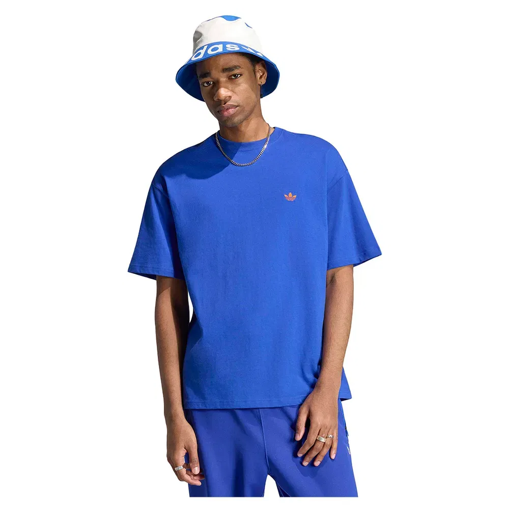Футболка свободного кроя Trefoil Essentials Adidas Originals, синий
