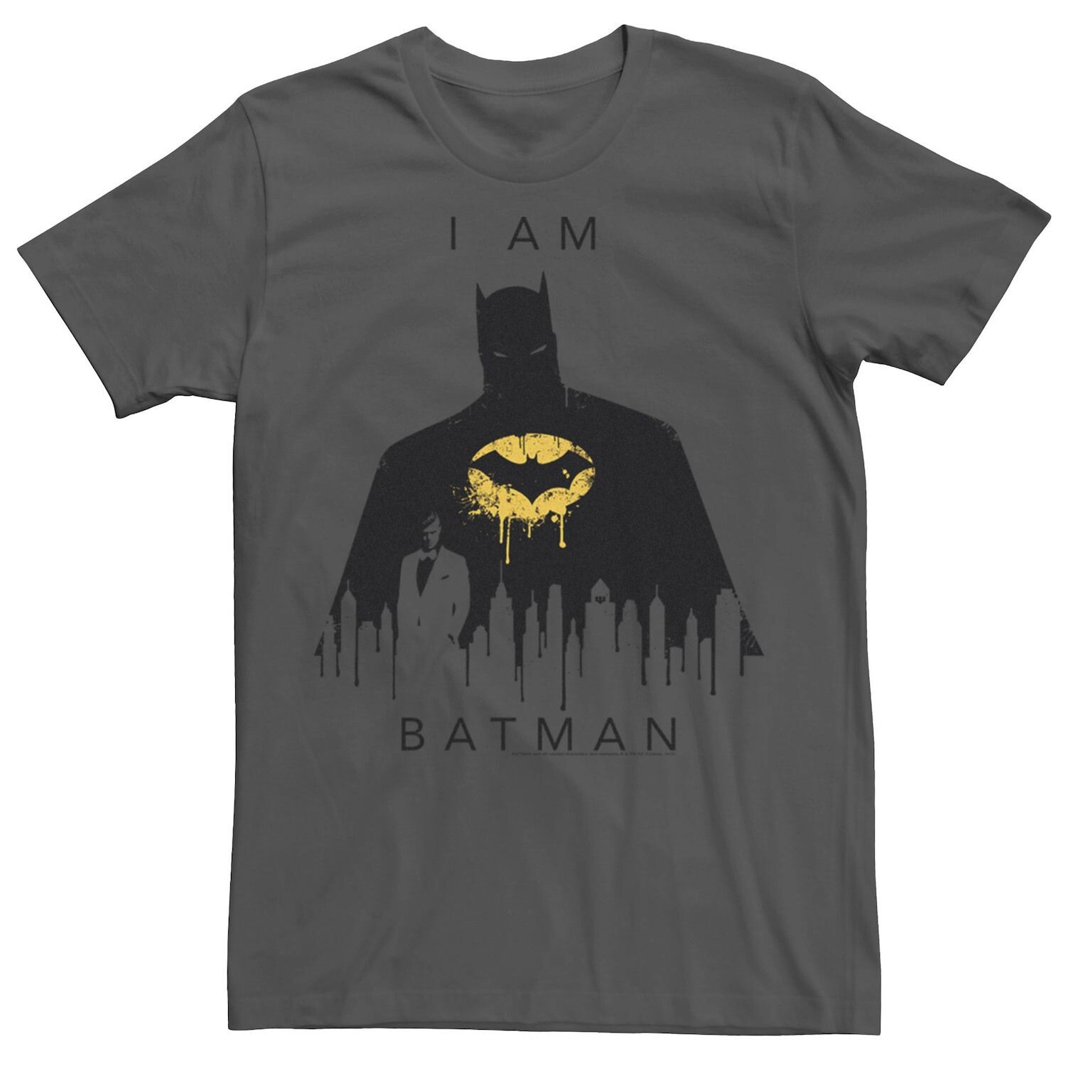 

Мужская футболка с плакатом I Am Batman Skyline DC Comics