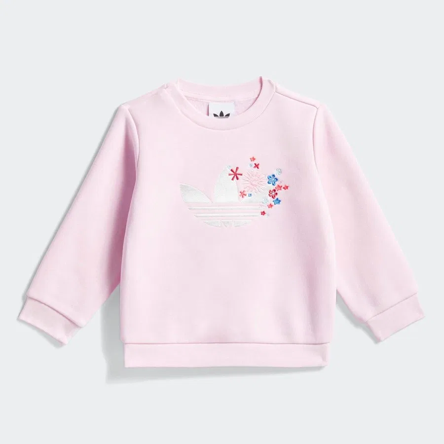 Спортивный комплект из футера с цветочным принтом Originals x Liberty London Bebek Eşofman Takımı KD1730, adidas, Разноцветный — фото 2