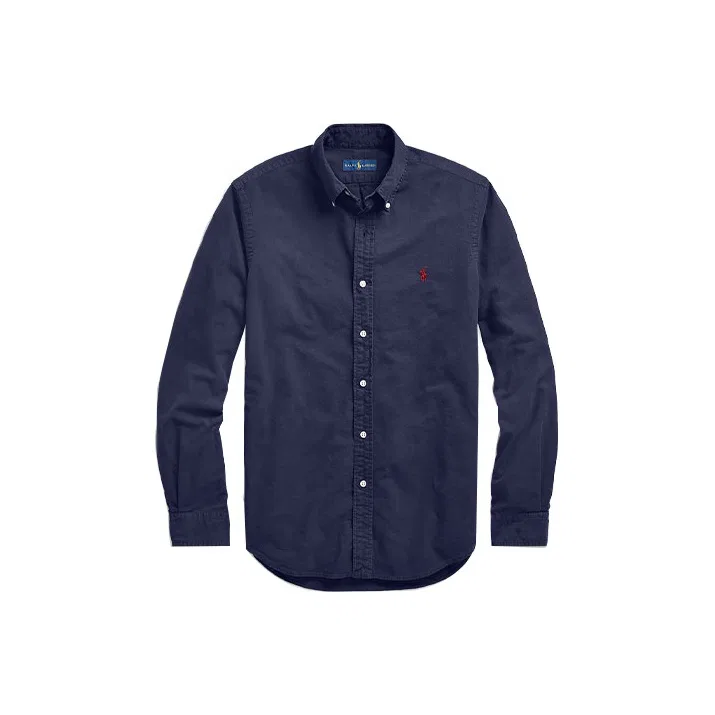 Мужская рубашка с коротким рукавом Polo Ralph Lauren, Dark Blue
