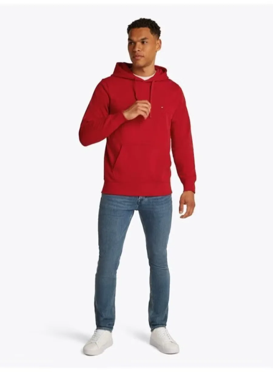 Худи Tommy Hilfiger Flag Embroidery, красный — фото 3