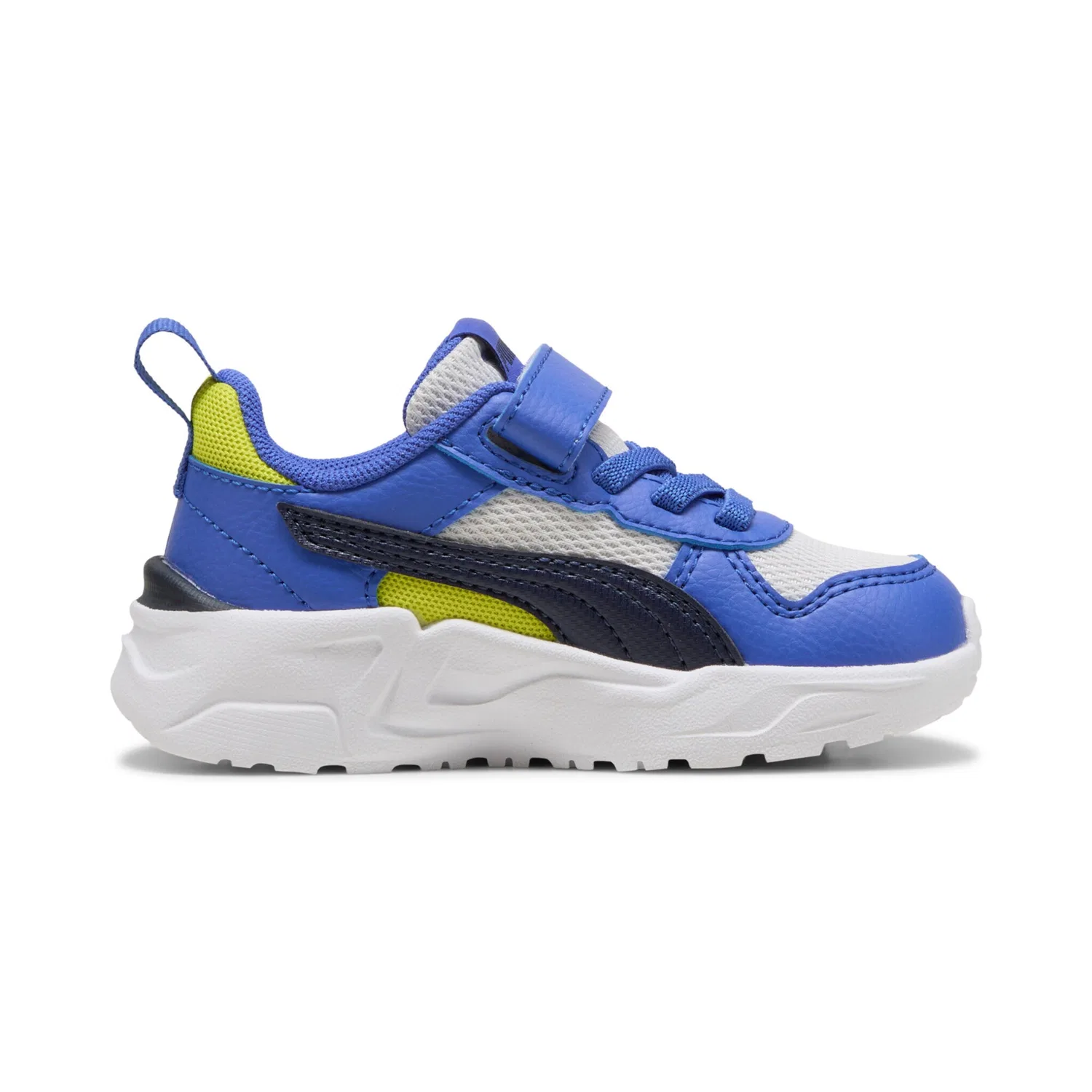 Детские кроссовки с атм. верхом CMEVA PUMA, Feather Gray-PUMA Navy-Royal Sapphire — фото 3