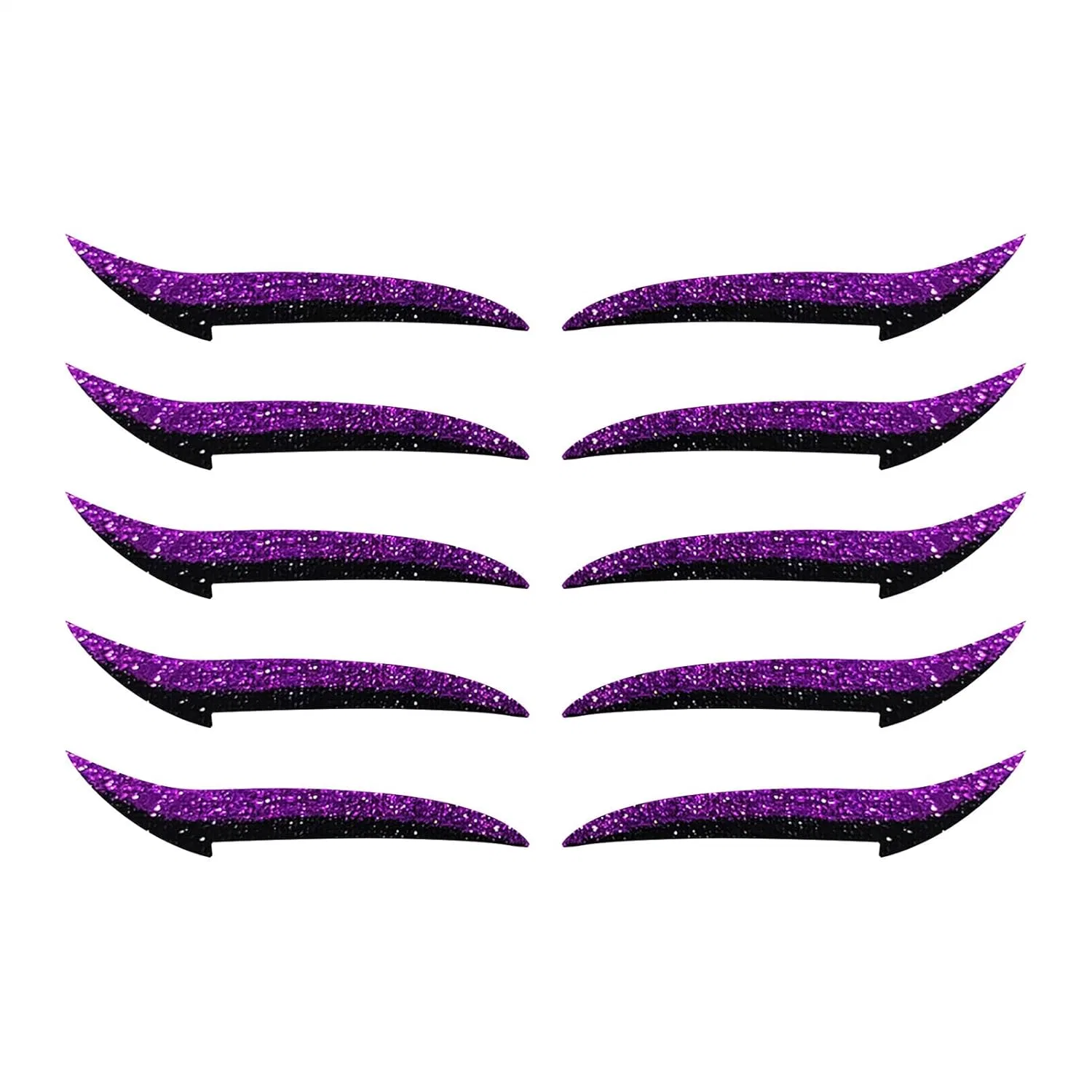Пластыри для макияжа глаз, набор из 10 шт, Purple Generisch