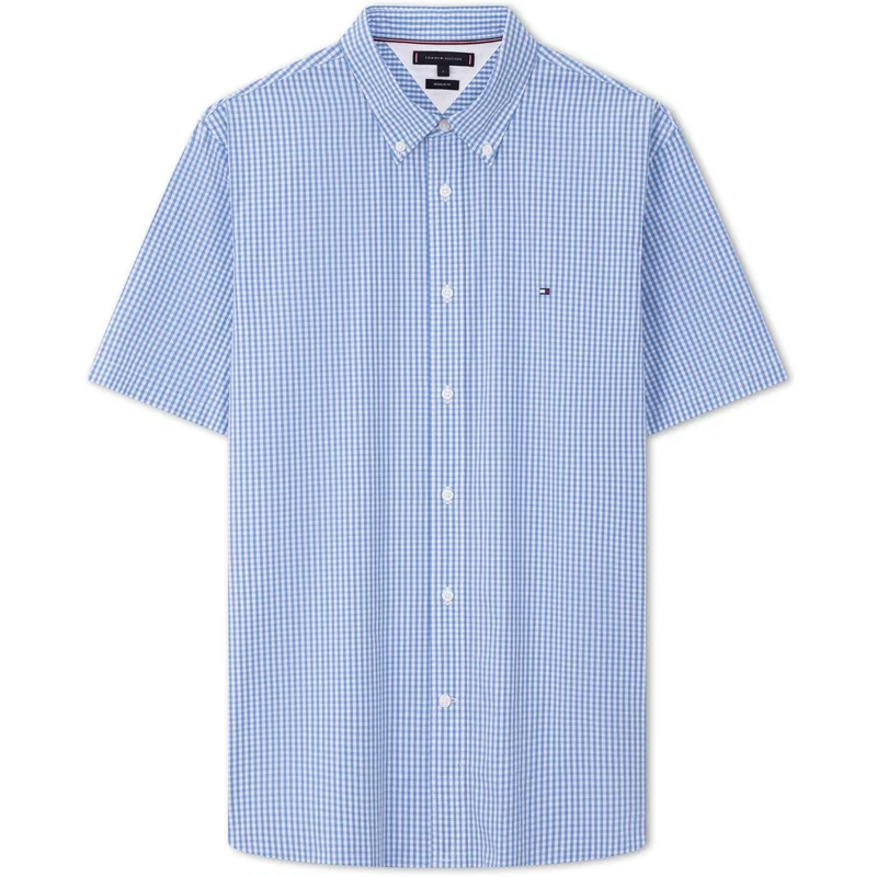 Рубашка с острым воротником, Tommy Hilfiger, Blue White Plaid