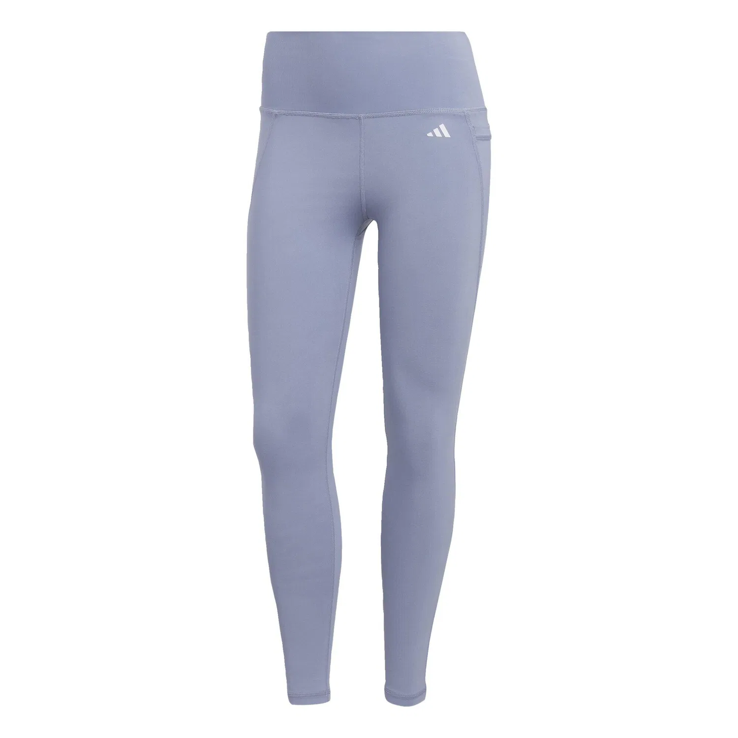 Женские леггинсы с высоким поясом Optime Stash Pocket High-Waisted 7/8-Leggings Adidas, Silber — фото 2