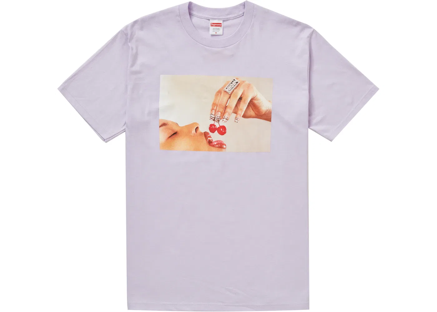 Мужская футболка с принтом Cherries Tee Supreme, цвет Light Purple