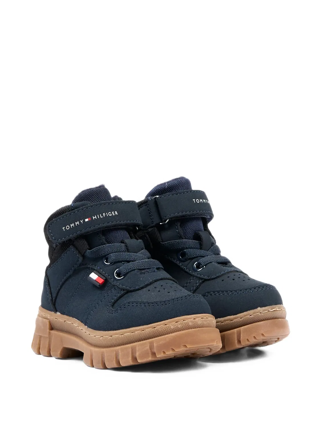 Ботинки на липучке синие Tommy Hilfiger, синий