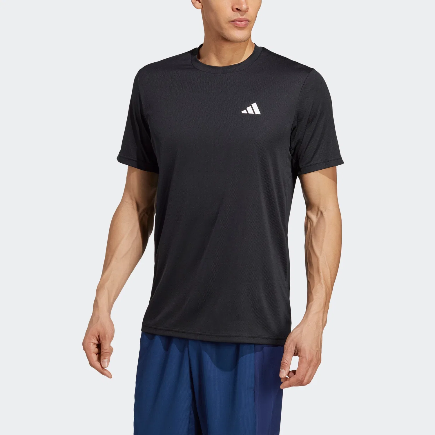 Мужская футболка с AEROREADY Adidas Performance, Black/White — фото 4