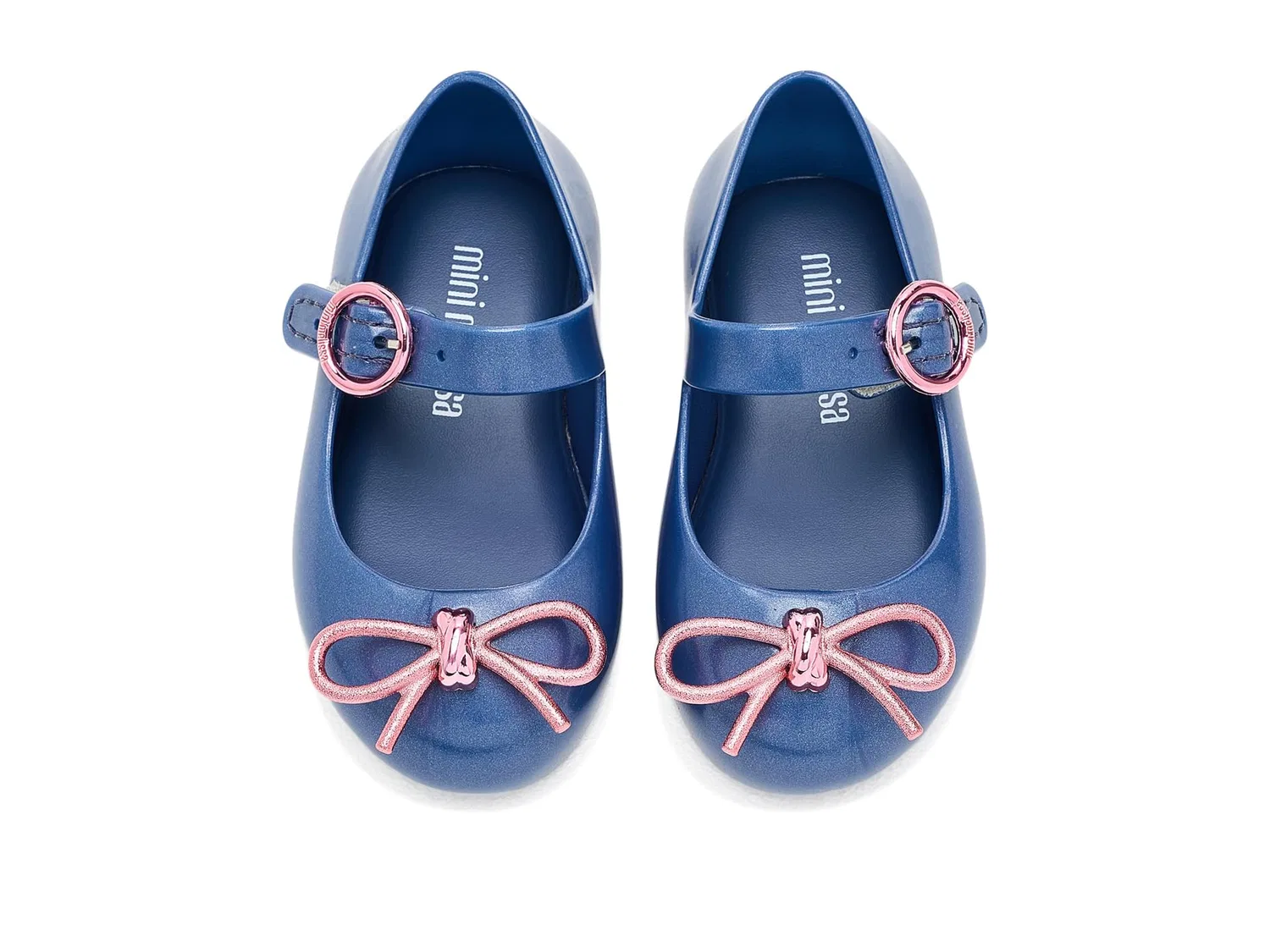 Балетки Sweet Love Chrome (для малышей и маленьких детей) Mini Melissa, Blue/Pink — фото 3
