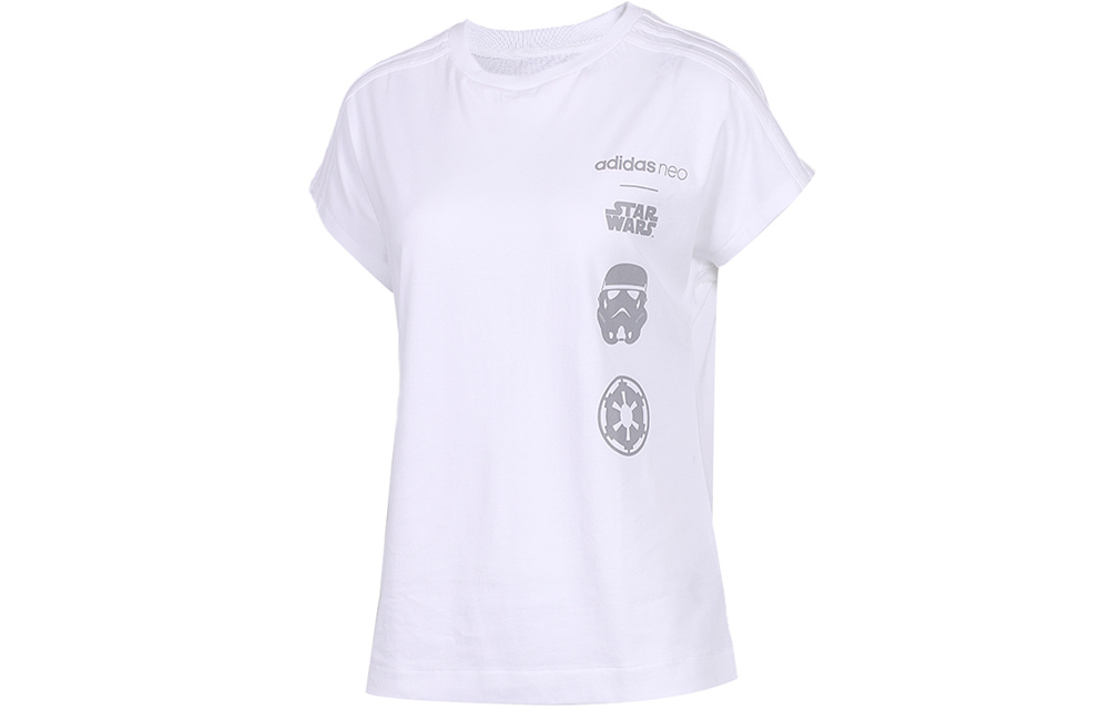 

Футболка с рукавом реглан женская белая Adidas Neo