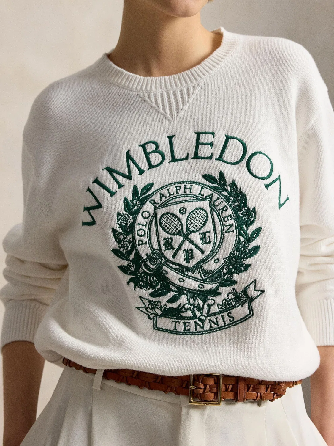 Белый свитер Polo Ralph Lauren Wimbledon — фото 3