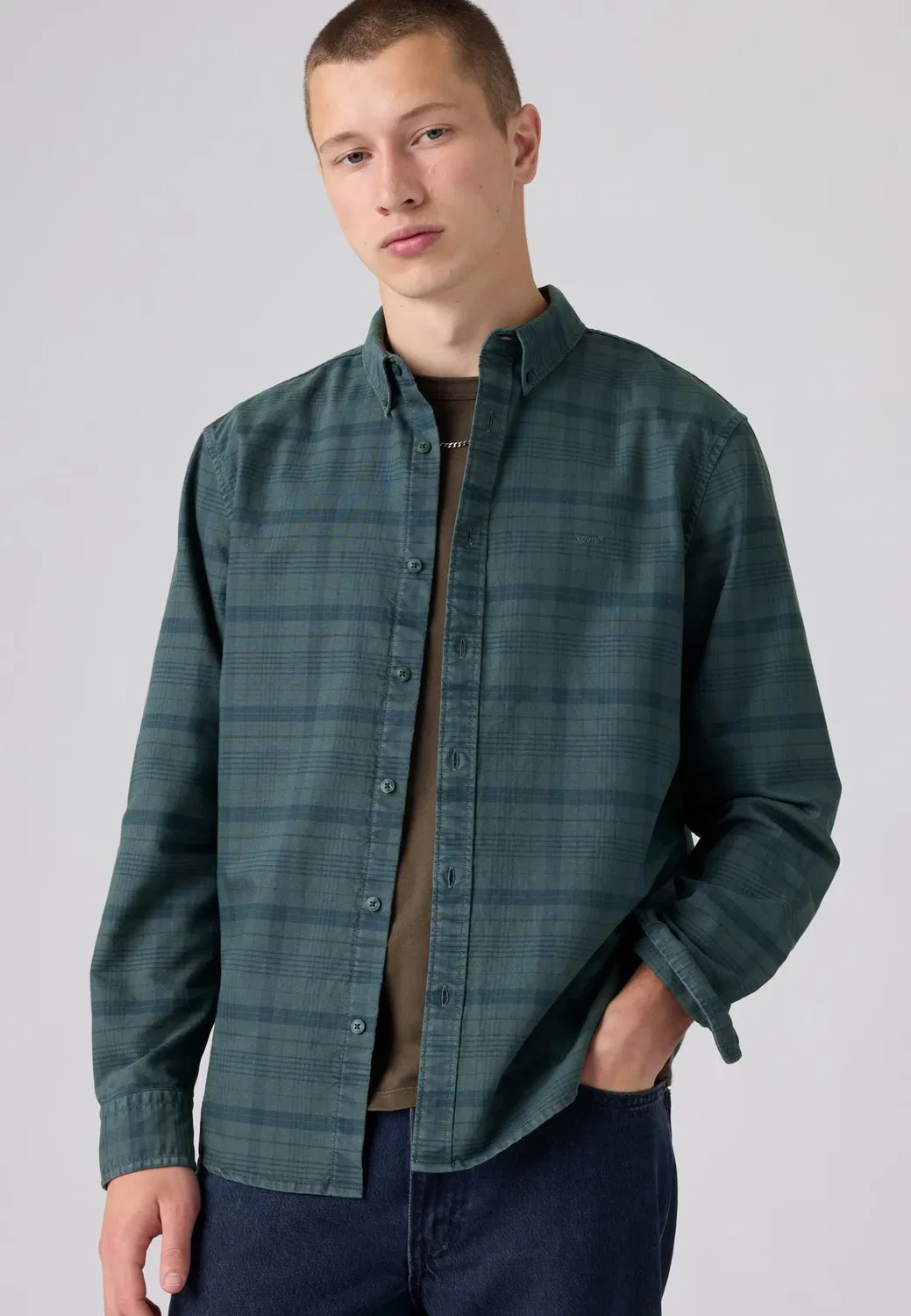 Настоящая рубашка на пуговицах Levi'S, Dark Slate — фото 3