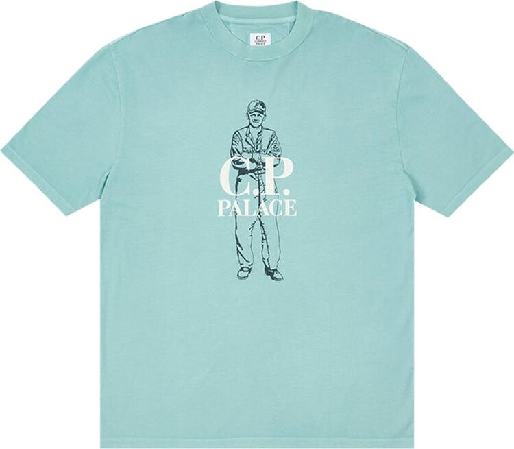 

Футболка Palace x C.P. Company Logo T-Shirt 'Blue', синий