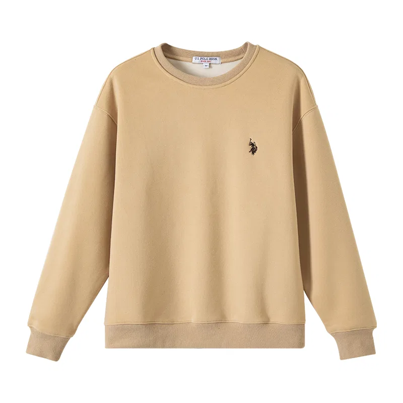 Мужской свитшот хлопковый U.S. POLO ASSN., Light Gray — фото 4