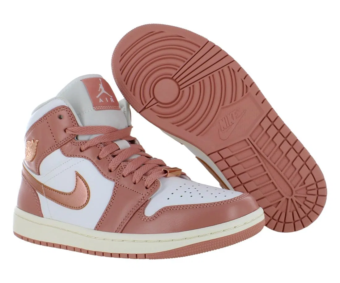 Мужская футболка хлопковая NIKE Club Tee NIKE, Red Star Powder Metallic Copper Pretty Pink — фото 4