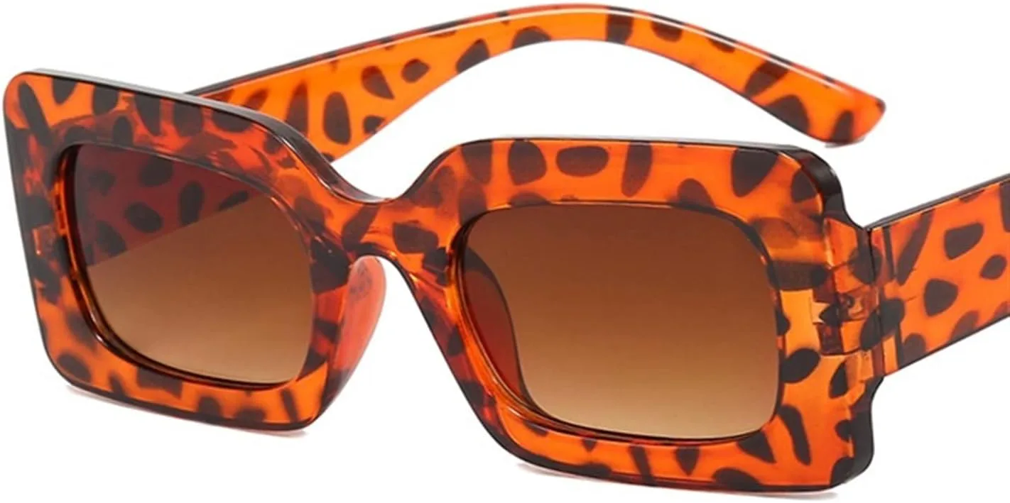 

Солнцезащитные очки 2026 в квадратной оправе, модные, для уличной фотосъемки, для мужчин и женщин, для отдыха на природе (Цвет: I, Размер: 1) MTZJH, One Color